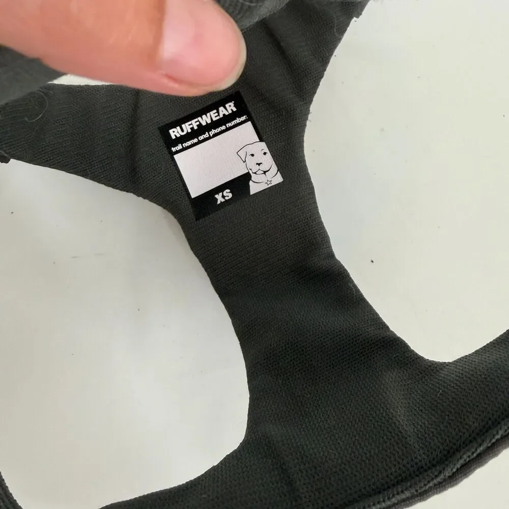 Ruffwear Front Range Chest Plate Dog Harness Size XS Gray Adjustable Nylon